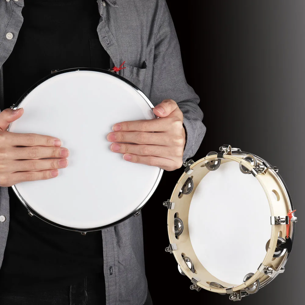 Тамбурин 10 дюймов барабан пандагора Самба Бразилия деревянный тамборин