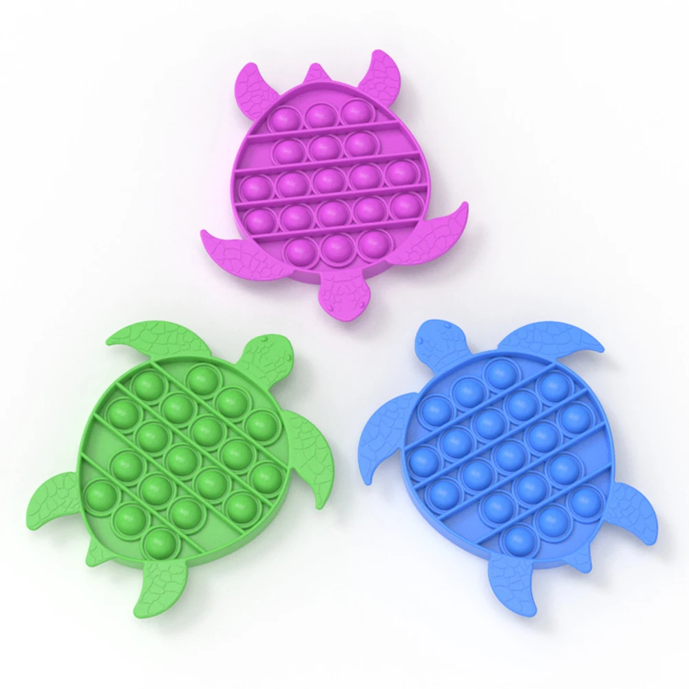 

Tortoise Shape Push Bubble Sensory for Autism Stress Reliever Squeezing Anxiety Relief Desktop Toys for Adult Child Toy Gift