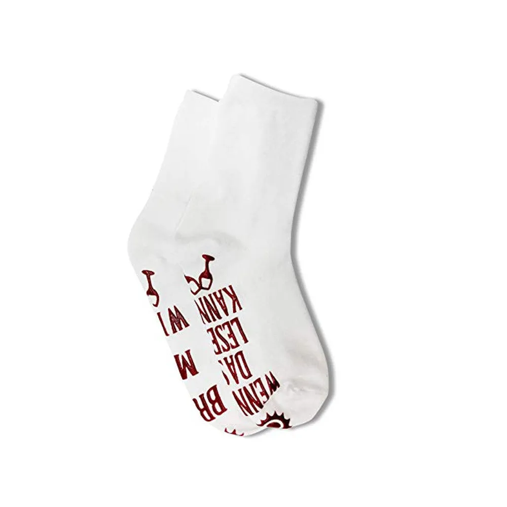 1Pair socks men funny in Women's Socks cotton Christmas Valentines Day Gift Idea Funny Wine skarpetki damskie& | Женская одежда