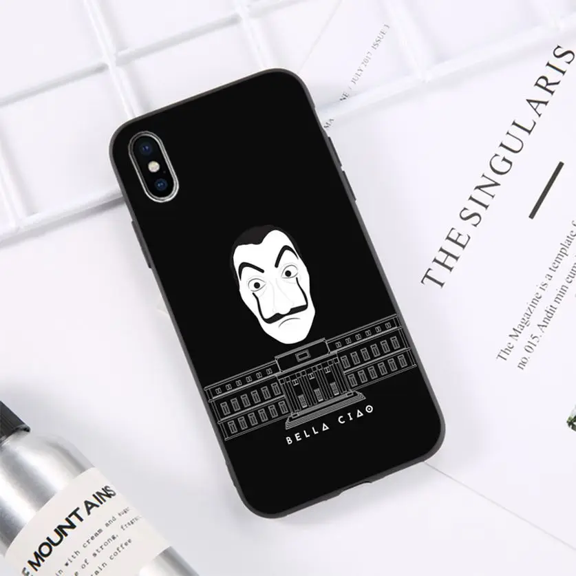 

Spain TV La Casa de papel Pattern TPU Soft Phone Case for iPhone 11 pro XS MAX 8 7 6 6S Plus X 5 5S SE XR casese 2020