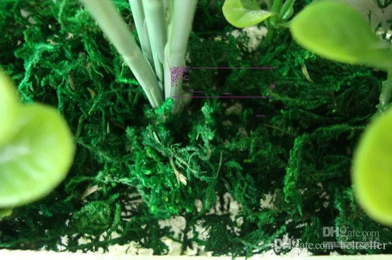 300G/lot Artificial Green moss decorative plants vase artificial turf silk Flower accessories for flowerpot decorations supplies | Дом и сад