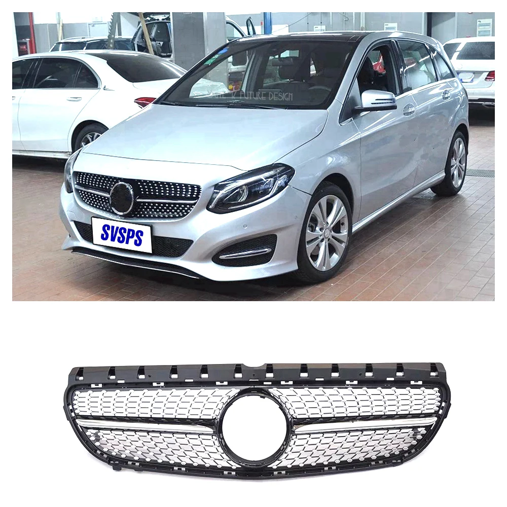 Автозапчасти для Mercedes B Class Benz передняя средняя решетка гриль со стразами