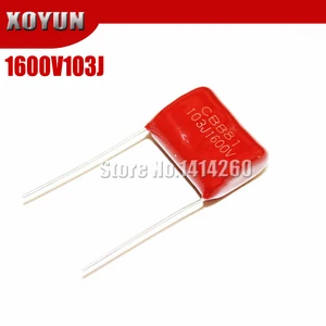 Конденсатор полипропиленовый, 10 шт., 1600V103J 1.6KV 10NF 1600V 103J шаг 15 мм CBB