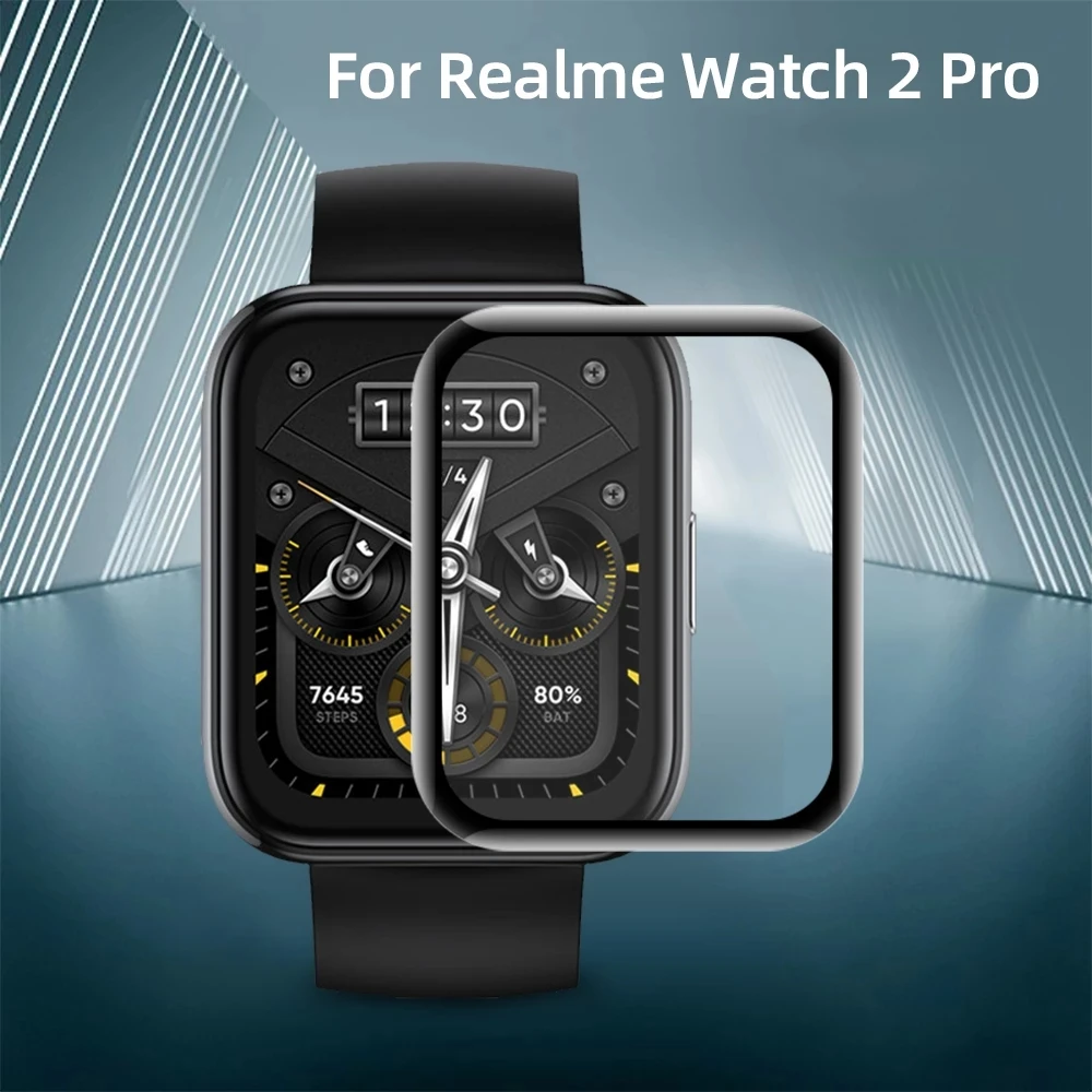Чехол SIKAI из мягкого стекловолокна для Realme Watch 2 Pro защитный чехол на весь экран