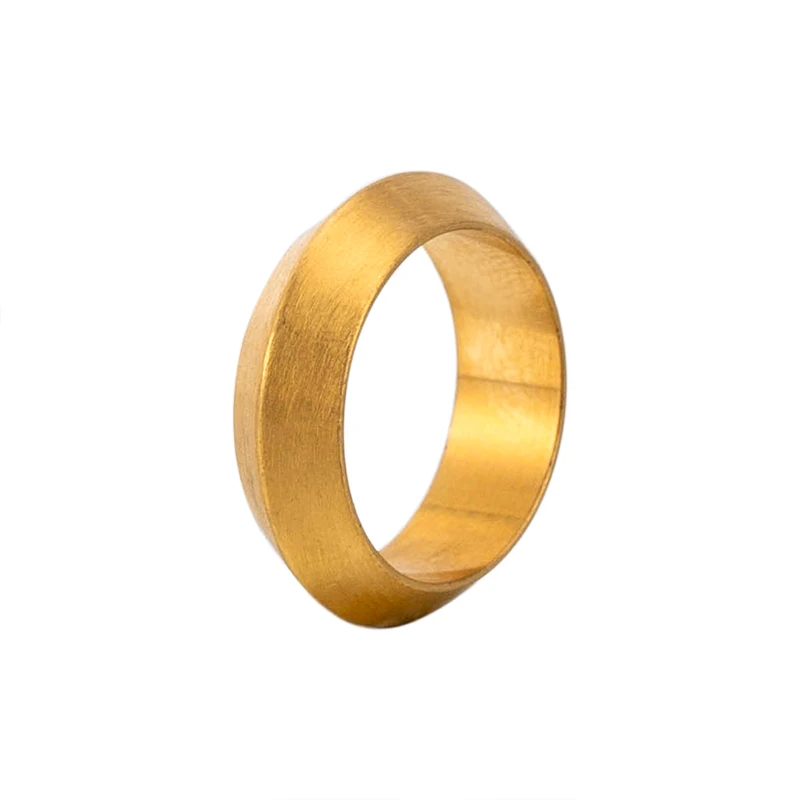 

Simple Fashion Rings Punk Gold Color Stainless Steel Finger Accessories High Quality Taper Shape Wedding Rings