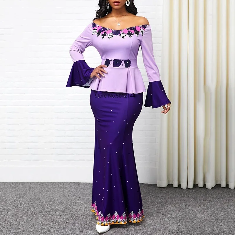 Африканское печатное Платье с принтом платья для женщин в африканском стиле 5XL