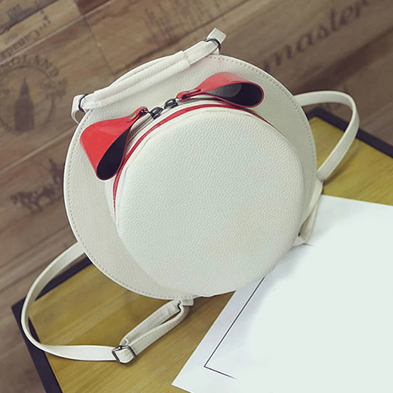 

2022 New Degin Women PU Handbag Cute Cap Shape Circle Shoulder Bag New Fashion Style Women Summer Fashion Shoulder Bag
