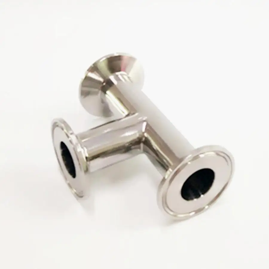 

1-1/2" 38mm Pipe OD x 1.5" Tri Clamp Tee 3 Way SUS 304 Stainless Steel Sanitary Fitting Homebrew Beer Wine Diary Product