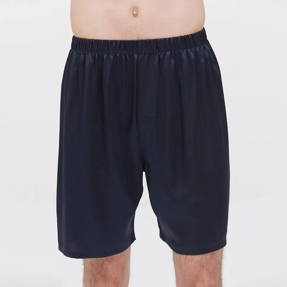 LILYSILK Silk Pajamas Set Short 22 Momme Simple Crew Neck Men's Clothing Free Shipping