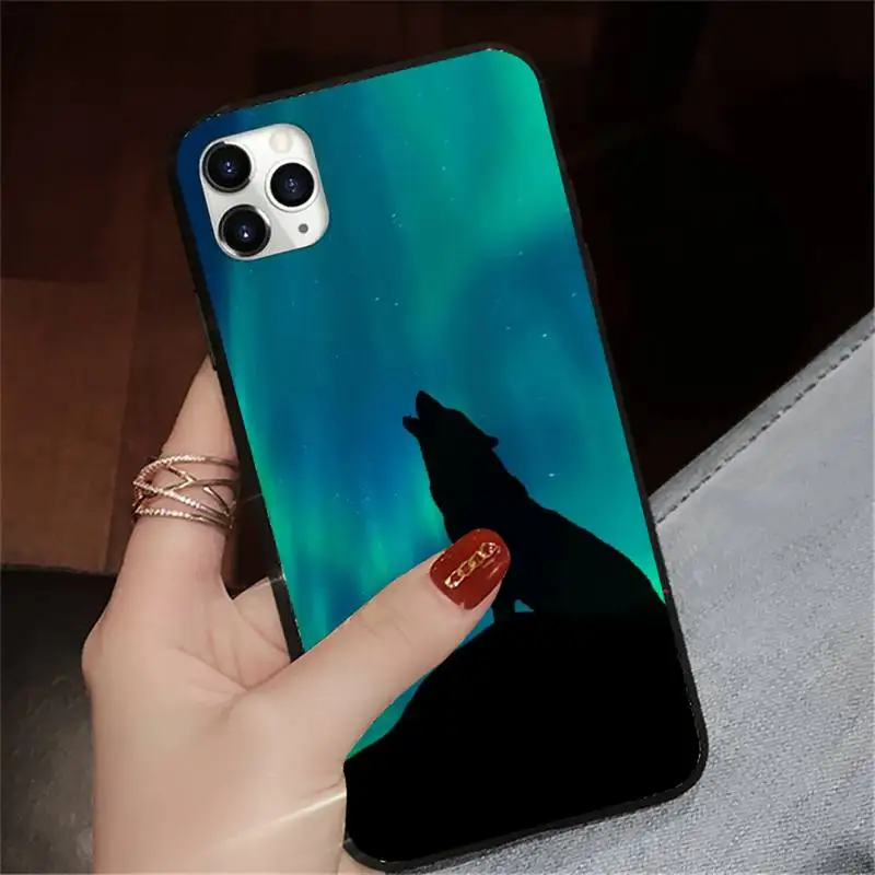 

Cute Snow Wolf animal pattern Phone Case for iPhone 11 12 pro XS MAX 8 7 6 6S Plus X 5S SE 2020 XR