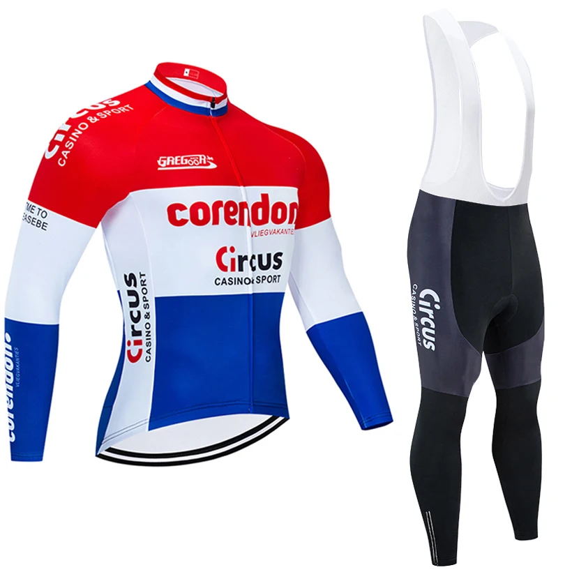 2020 Corendon цирк мужские велосипедные майки с длинным рукавом велосипед рубашки для