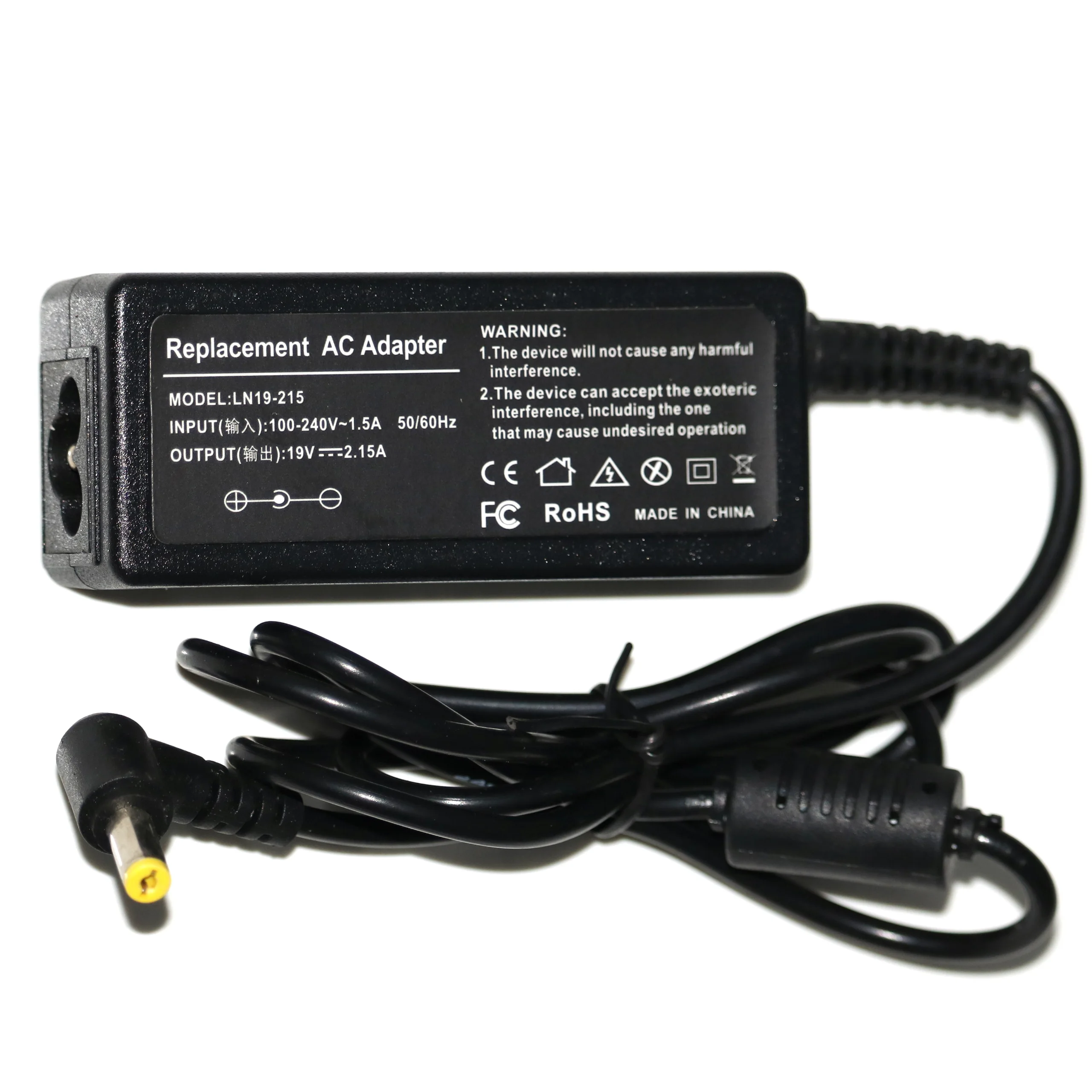 

Adapter For Acer ADP-40KD BB Aa040r059l a13-040n3a ap.0400h.001 AK.030AP.011 LC.ADT0A.023 ADT40TH AC Charger Power 19V 2.15A