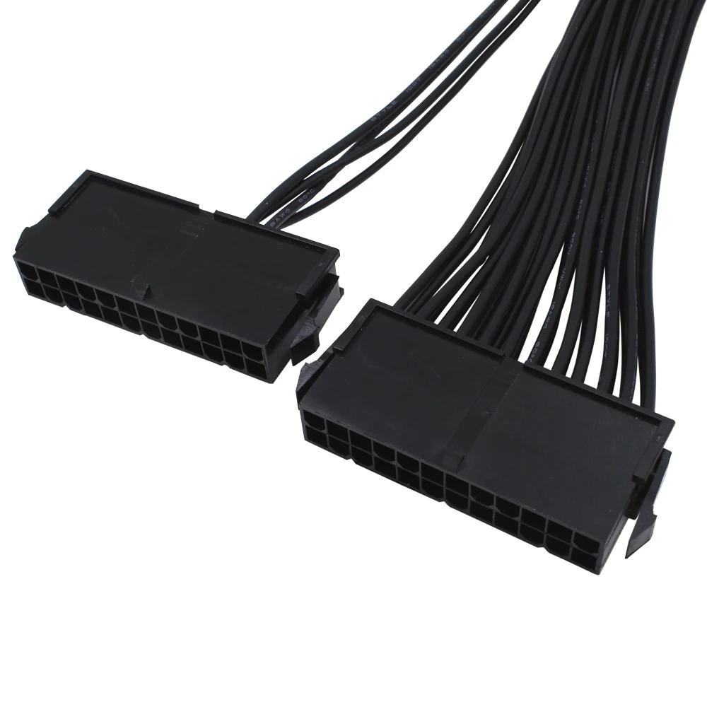 1-10 шт. TISHRIC 30 см двойной 3 PSU удлинитель адаптер ATX 24 контакта источник питания