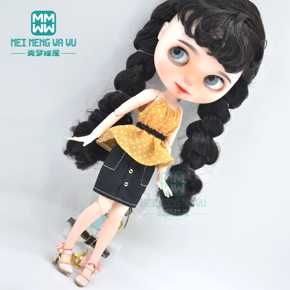 1 шт. Одежда для кукол Blyth модные рубашки футболки плиссированные юбки рубашка Azone