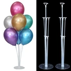 1 Набор, 7 трубок, подставка для воздушных шаров, дисплей, шарики с конфетти, для бейби шауэра, детского дня рождения, свадьбы, украшения