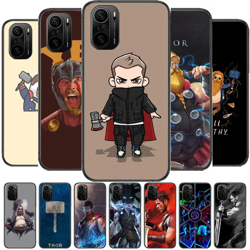 

marvel thor Phone Case For xiaomi redmi POCO F1 F2 F3 X3 Pro M3 9C 10T Lite NFC Black Cover Silicone Back Prett mi 10 ultra cove