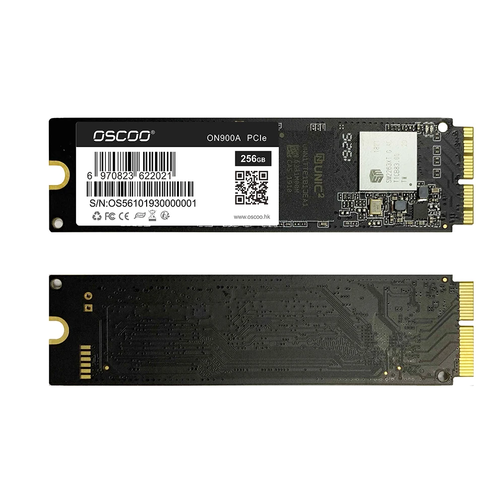 Твердотельный накопитель OSCOO 256 ГБ 512 1 ТБ NVME SSD PCIE жесткий диск для Macbook A1369 A1465 A1466