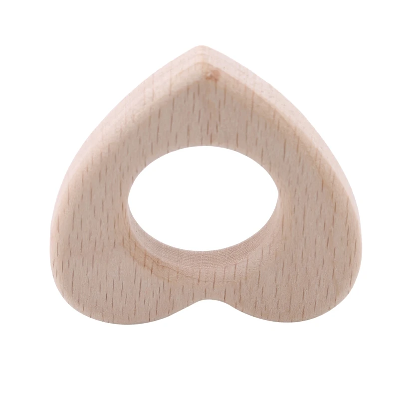 

Baby Wooden Teethers Wooden Teether Newborn Toys Exquisite Safety Toys Food Grade Beech Wood Animal Wooden Heart Shape Pacifier