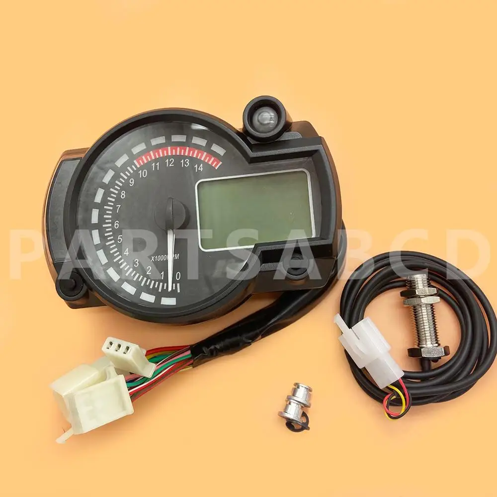 Новый мотоцикл цифровой LCD км/ч MPH Тахометр для KOSO RX2N одометр тахометр руководство