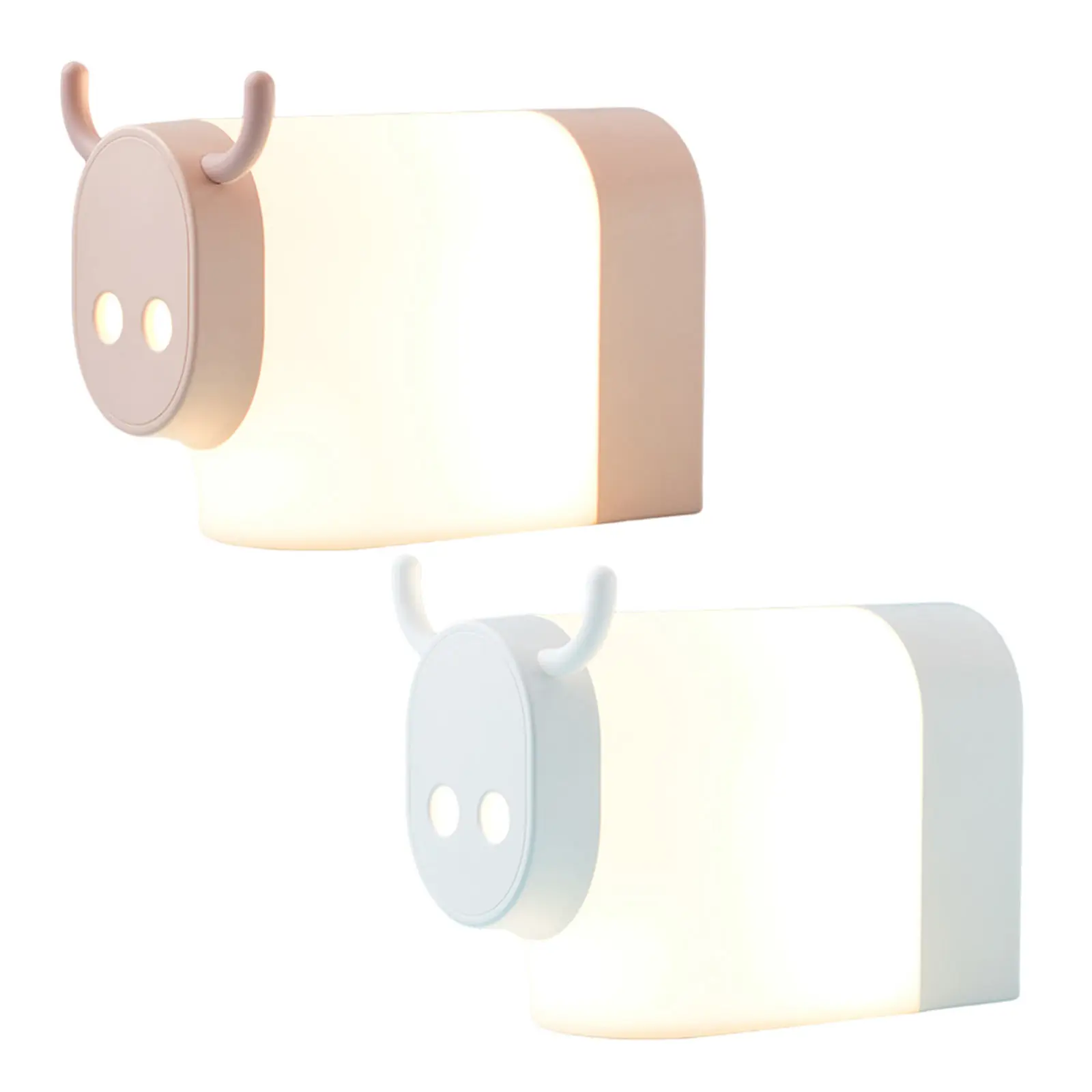 

Bedside Lamp Cute USB Rechargeable LED Portable Cow Design Night Light for Bedroom Decoration Adults Girls Boys Table Desk Lamp