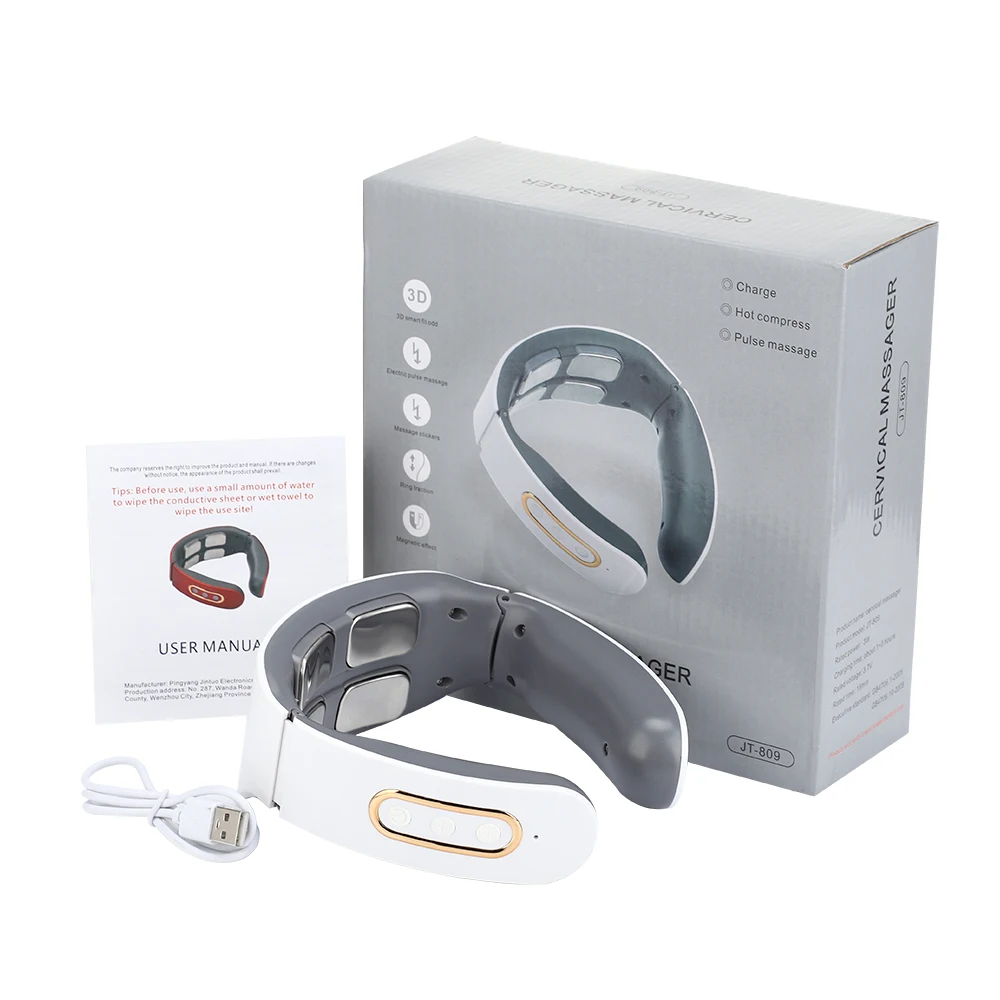 

Smart EMS Pulse Neck Massager USB Rechargeable Cervical Traction Therapy Massage Stimulator Relaxation Pain Relief Health Care