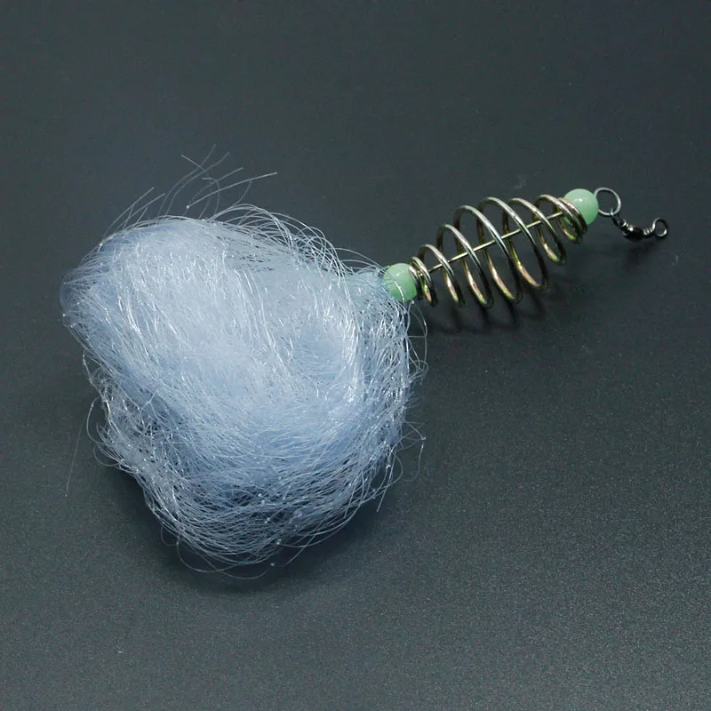 Рыболовная сеть Медь завлечение рыбы сетка со светящейся бусиной поворотные