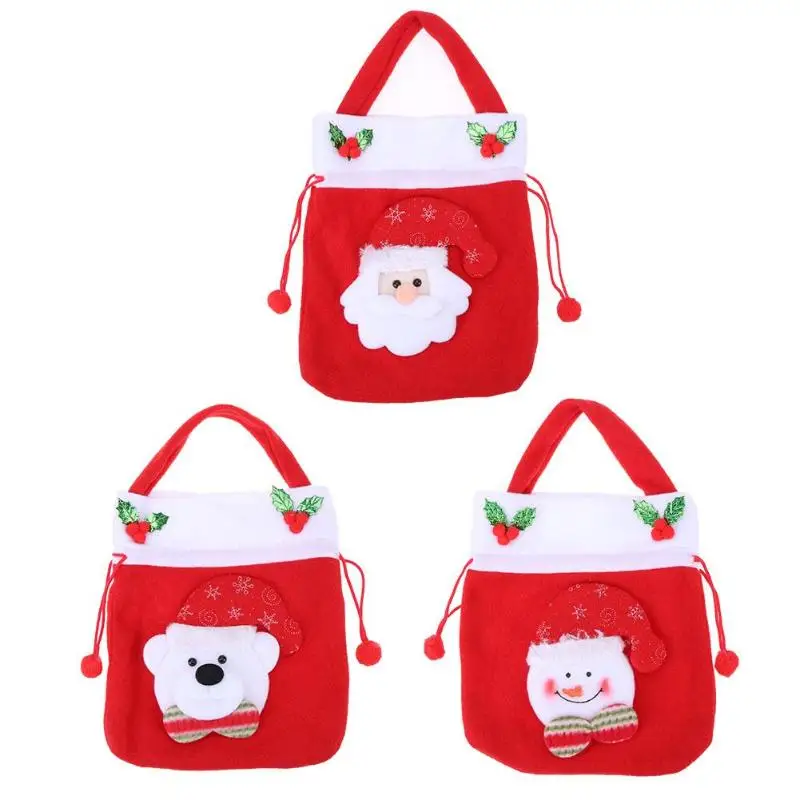 Конфетные подарочные сумки Горячая Распродажа для рождества Санта Клауса