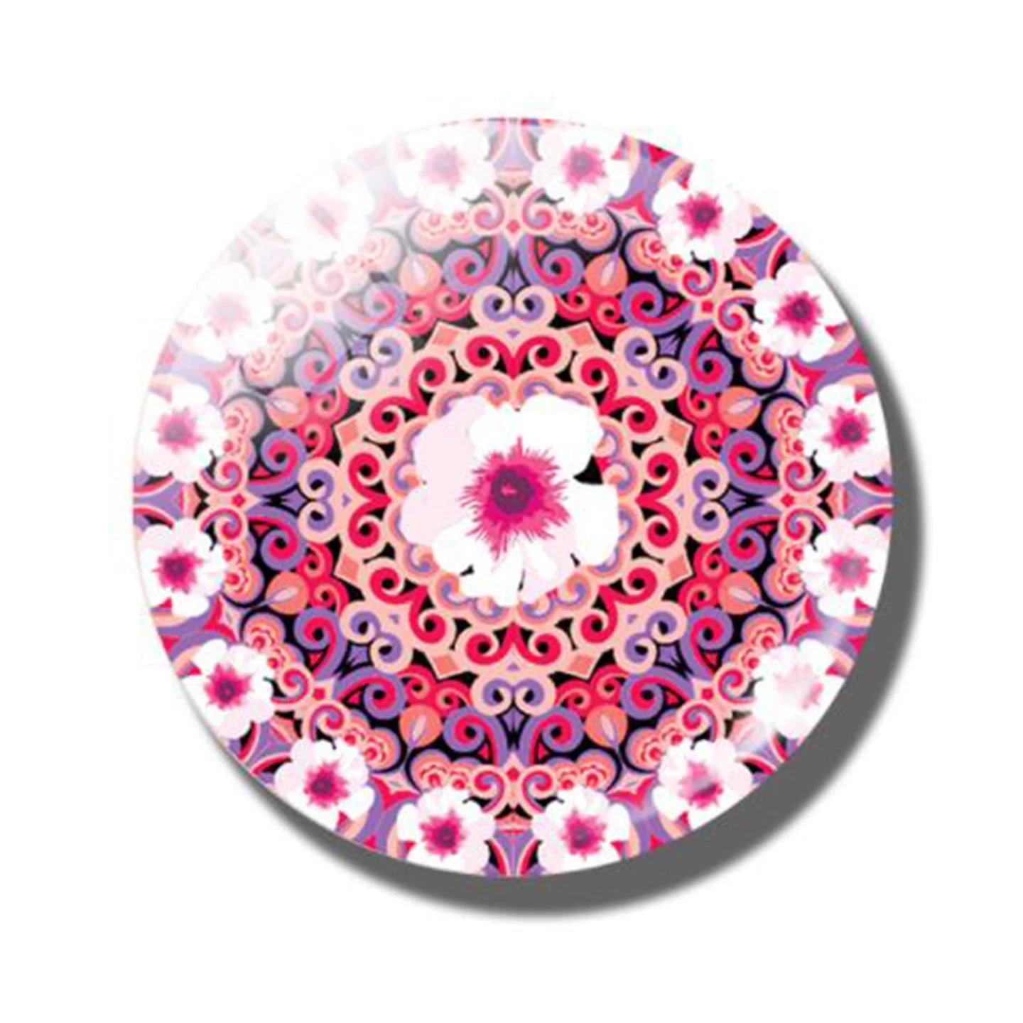 Цветы стекло драгоценный камень магниты на холодильник Йога мандала