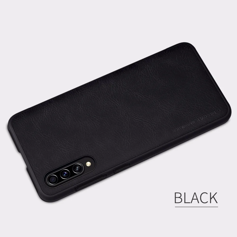 Кожаный чехол Nillkin QIN для samsung Galaxy A70S A50S A30S A20S A10S A20e A51 A90 5G с отделением для карт и бумажником с откидной крышкой