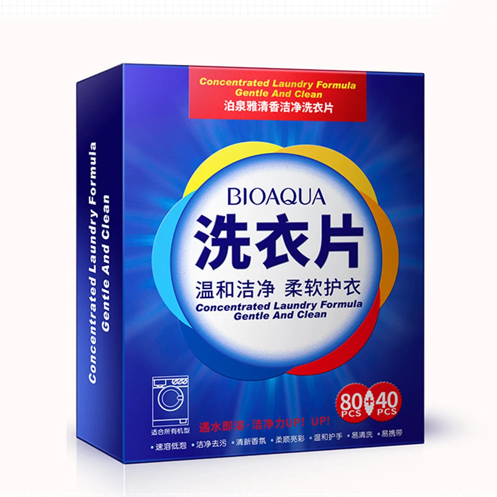 120 шт. новая формула стирального порошка портативный дорожный Концентрированный