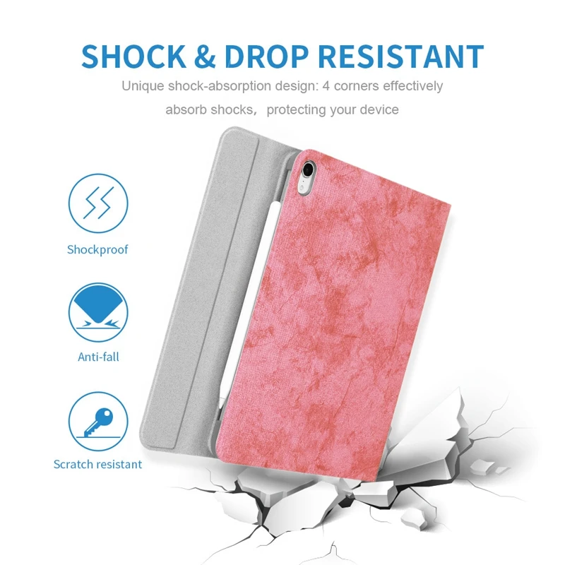 

Keyboard Tablet Protective Cover Set, Lightweight and Portable Wear-Resistant Non-Slip Flat Cover + Keyboard