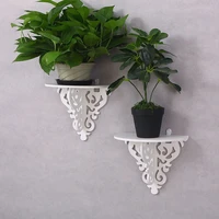 flower pot stand book white filigree style wall shelf european retro simple candle home decoration holder bedroom organizer 2020