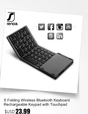 SeenDa 2,4 ГГц Беспроводная клавиатура для Android Smart tv Box ноутбук ПК и Windows компьютер с тачпадом мини клавиатура 3 панели