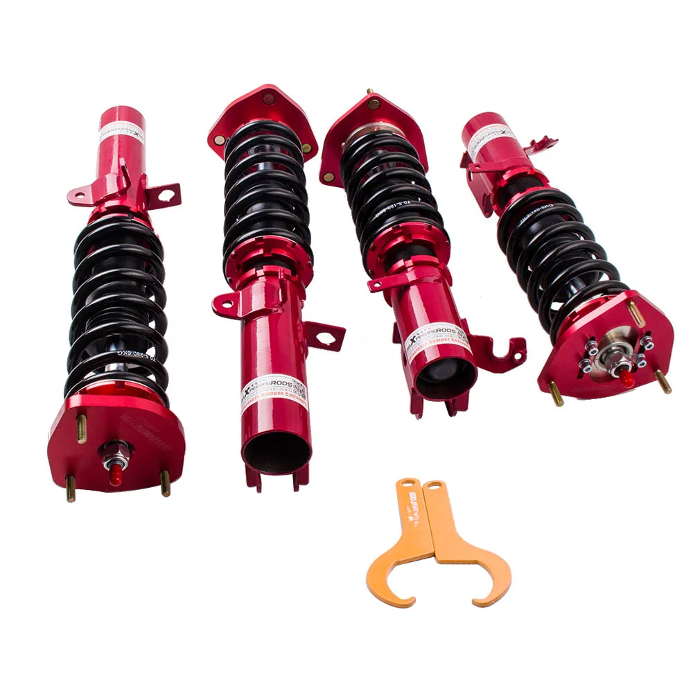 

maxpeedingrods 24 Adjustable Damper Coilover Struts For Toyota Corolla E90 E100 E110 AE90 AE92 AE100 AE101 AE111 88-99