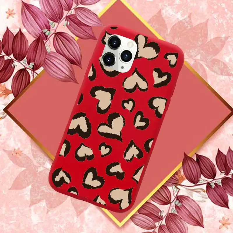 

cute love Phone Case Red Candy Color for iPhone 11 12 mini pro XS MAX 8 7 6 6S Plus X SE 2020 XR