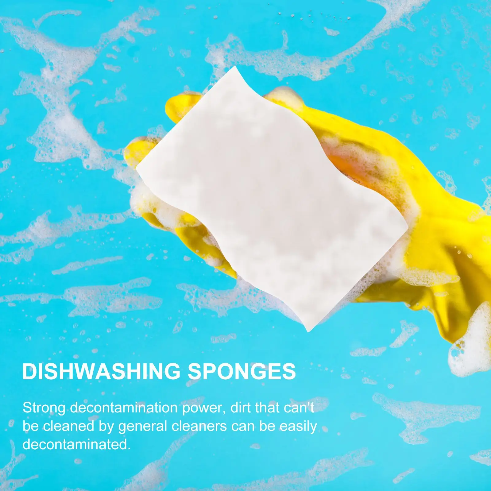 

5pcs Dishwashing Sponge Sturdy High Quality Prime Durable Premium Scrubber for Home Kitchen
