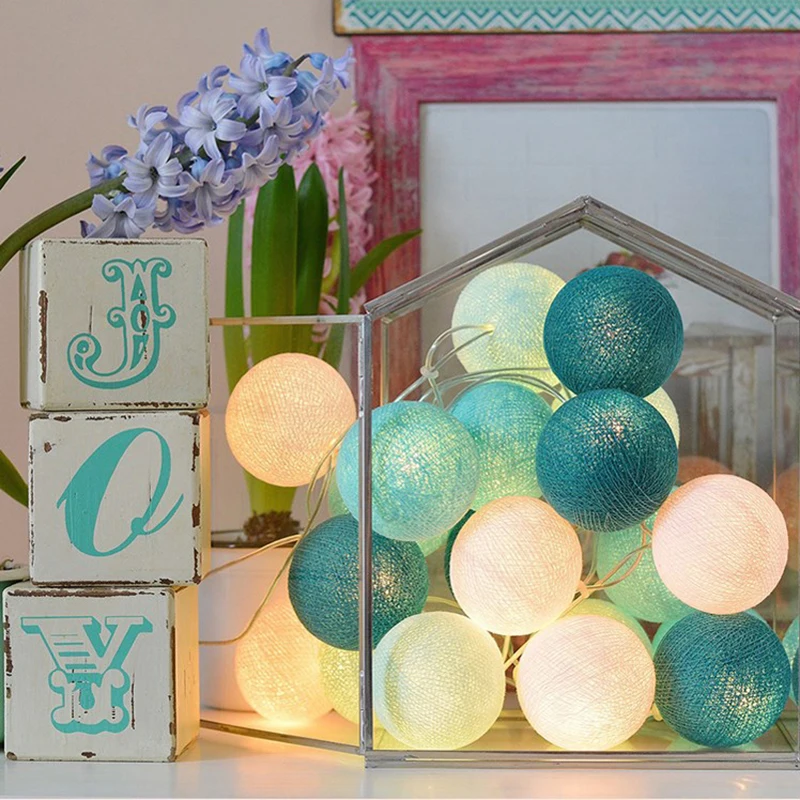 Дропшиппинг 3 м светодиодный ватным тампоном гирлянда огни строки Рождество