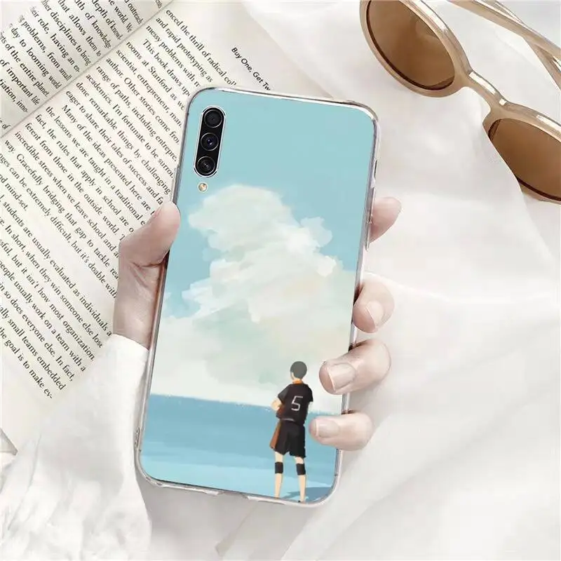 

Haikyuu Beautiful oil Phone Case Transparent for Samsung s9 s10 s20 Huawei honor P20 P30 P40 xiaomi note mi 8 9 pro lite plus