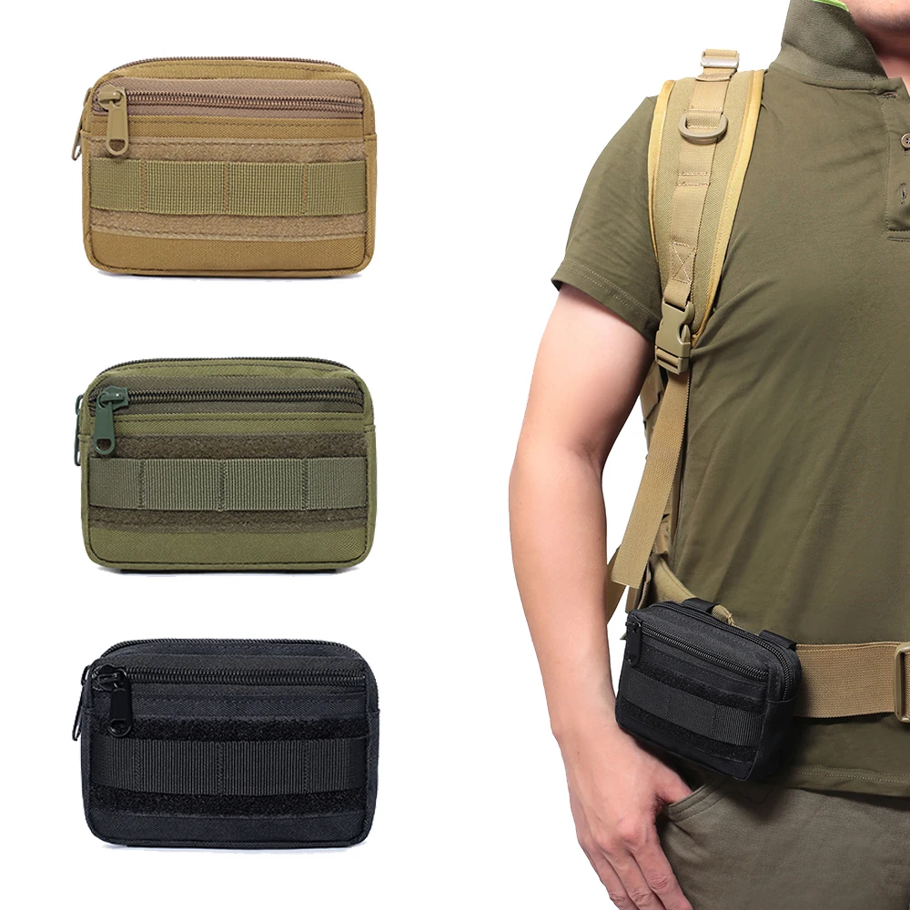 

Tactical Molle Pouch EDC Tool Belt Waist Pack Bag Utility Small Military Accessories Running Pouch Travel Camping Hunting Bags