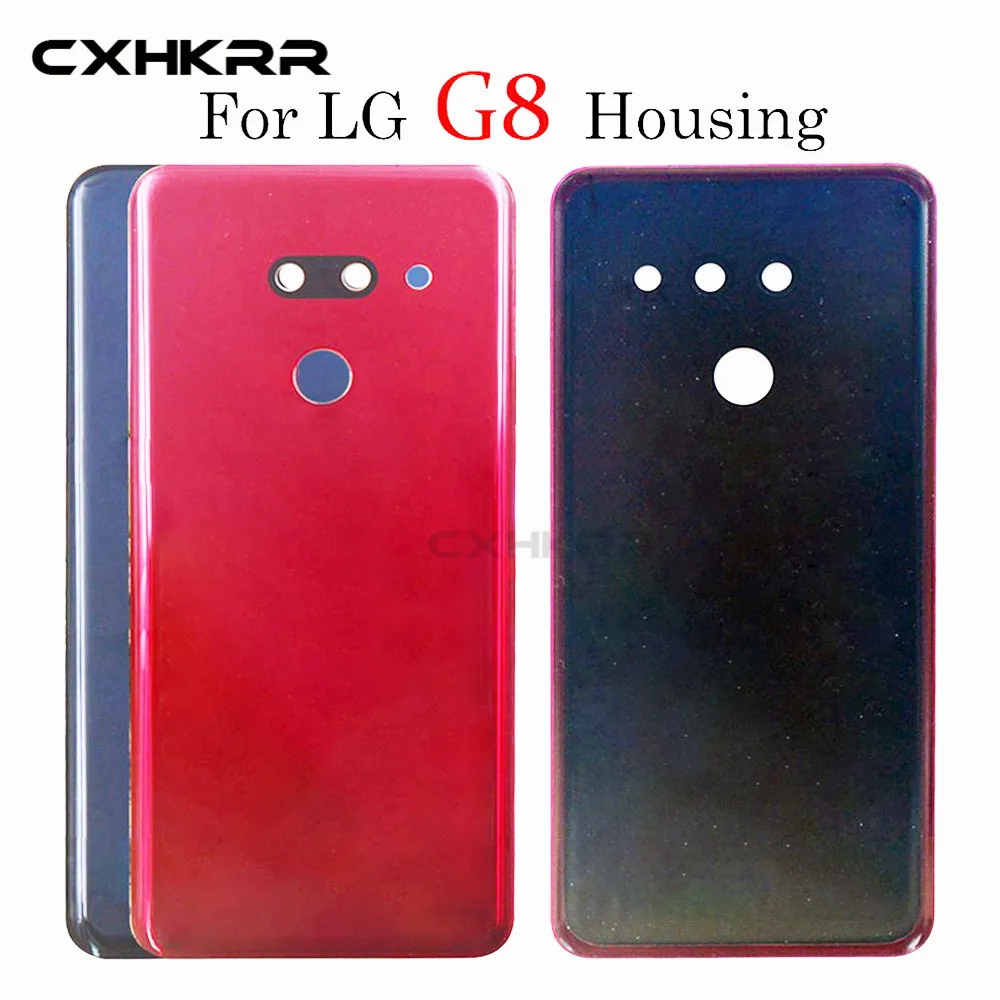 Стекло Батарея крышка для LG G8ThinQ сзади Корпус задний Чехол с клей Запасная часть |