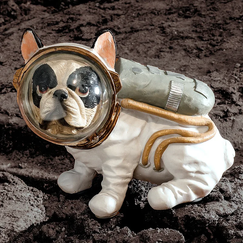 

American Style Creative Space Dog Desktop Decoration Kawaii Decor Desktop Creative Decoration for Boyfriend Gift Home Decoration