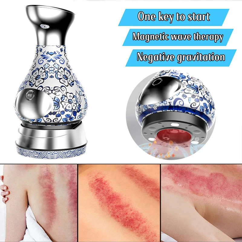 

Electric Suction Cups Massager Chineses Cupping Massage Acupoint Body Shaper Ventosas Anti Cellulite Fat Burner Scraping Guasha