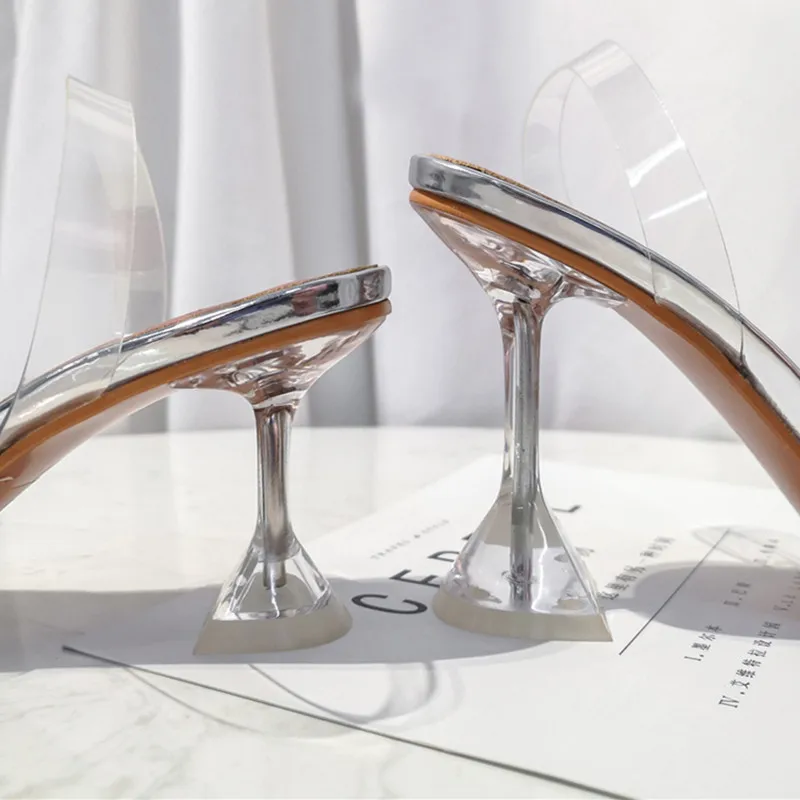 Прозрачные босоножки женская обувь Buty Искусственная кожа Прямая продажа