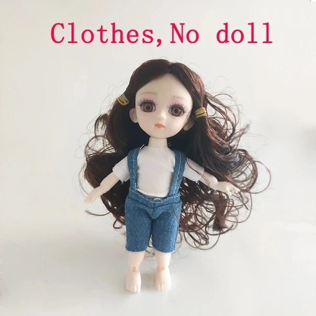 cloths-8 13 подвижных шарнирных 15 см 1/12 BJD куклы игрушки BJD Детская кукла Обнаженная Женская мода тела Куклы Игрушки для девочек подарок нормальная кожа - Цвет: cloths-8