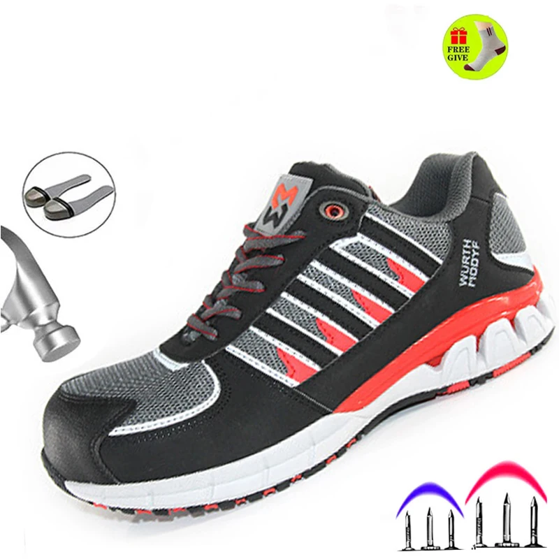 Защитная обувь со стальным носком устойчивая к проколу Безопасная рабочая