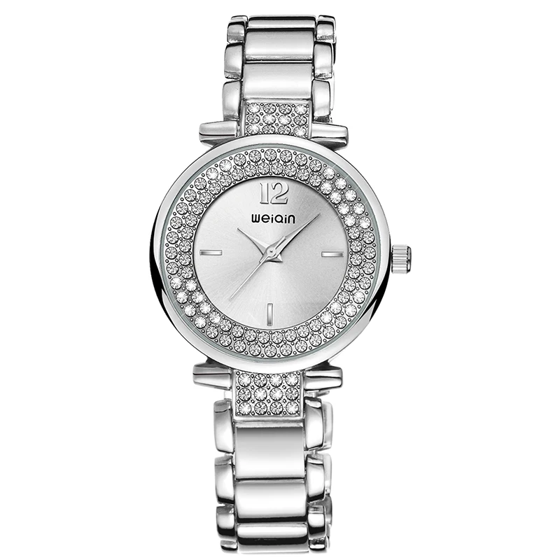 Часы женские Новое поступление Розовые золотые серебряные стразы роскошные