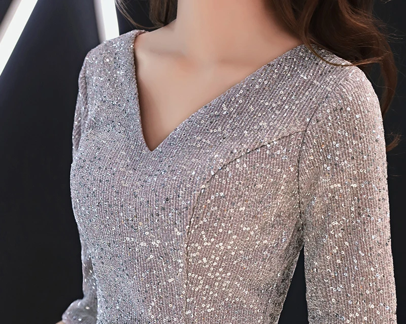 

V-Neck Bride Party Dress Knee-Length Evening Cheongsam Oriental Womens Wedding Qipao Elegant Gown Clothes Vestido S-XXL