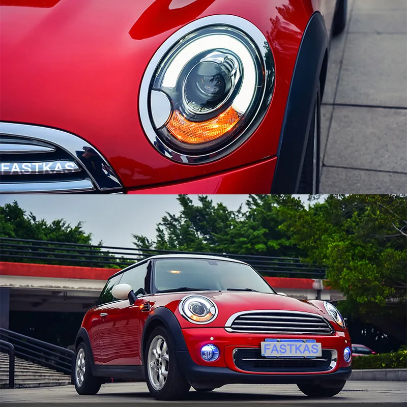 1 пара налобный светильник в сборе для MINI R56 R57 R58 R59 светодиодный дневный ходовой DRL