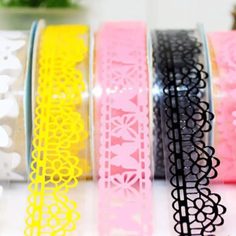 Кружевные цветочные ленты подарок скрапбукинг бумажная лента сделай сам