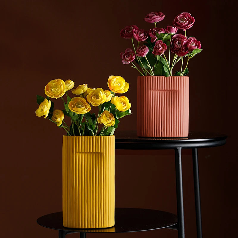 

Flower Vase אגרטלHome Decor Living Room Flower Vases Line Home Decoration Accessories Vases For Living Roomالمزهريات Plant Vase